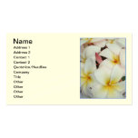Frangipani hawaiano tarjetas de negocios