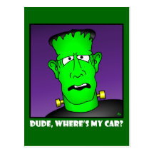 FRANKENSTEIN CAR-1 POSTALES