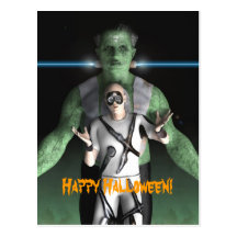 Frankenstein - postal de Halloween
