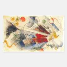Franz Marc - bosquejo del camino de Brenner Rectangular Altavoz