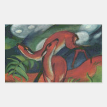 Franz Marc - ciervo común II Etiqueta