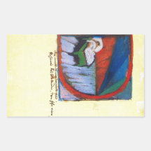 Franz Marc - ilustración D Pegatina