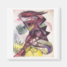 Franz Marc - tempestad Shakespeare 1914 de Caliban Imanes Para Frigoríficos
