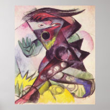 Franz Marc - tempestad Shakespeare 1914 de Caliban Impresiones