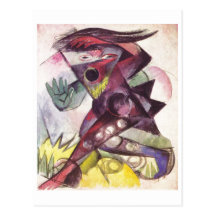 Franz Marc - tempestad Shakespeare 1914 de Caliban Tarjeta Postal