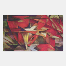 Franz Marc - zorros Pegatinas