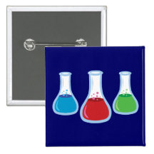 Frascos de la ciencia pins