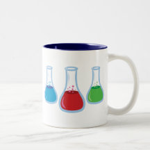 Frascos de la ciencia taza