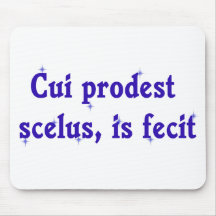 Frase latina en el abogado Mousepad