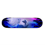 Frau mit Delfine im Mondschein Individuelle Decks