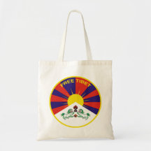 Free Tibet Bolsa Lienzo