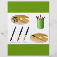 free-vector-painting-accessories-11021 tarjetas publicitarias