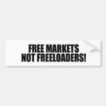 FREELOADERS DE LOS MERCADOS LIBRES NO ETIQUETA DE PARACHOQUE