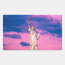 Freiheitsstatue Rechtecksticker