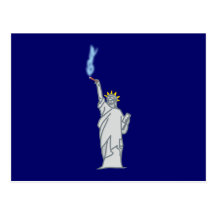 Freiheitsstatue Zigarre statue of liberty cigar Postkarten