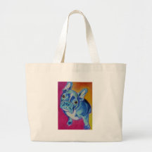 Frenchie #1 bolsa lienzo