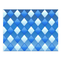 Frenesí azul del diamante postales