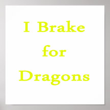 Freno para el amarillo de los dragones impresiones