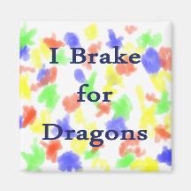 Freno para el azul de los dragones d iman de frigorífico