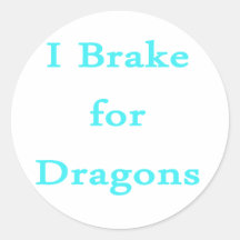 Freno para el trullo de los dragones pegatina