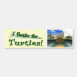 ¡Freno para las tortugas! Pegatina De Parachoque