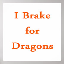Freno para los dragones anaranjados impresiones