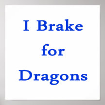 Freno para los dragones azules impresiones