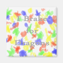 Freno para los dragones grises iman de nevera