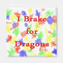 Freno para los dragones rojos imán de frigorifico