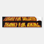 Freno para los tailgaters #1 pegatina de parachoque