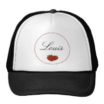 Fresa linda adaptable gorros bordados