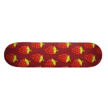 Fresas brillantes en rojo patines 