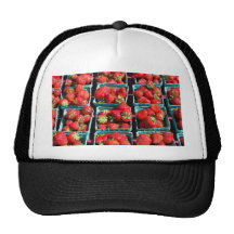 Fresas en luz del sol gorro