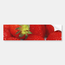 ¡Fresas! Pegatina De Parachoque