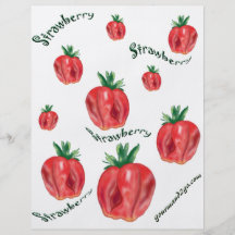 Fresas Tarjeta Publicitaria