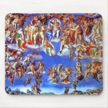 Fresco del juicio pasado Mousepad Alfombrilla De Raton