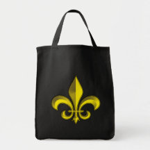 Fresco del oro de Fluer De Art Bevel Bolsa Lienzo