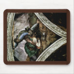 Fresco del techo para la historia de la creación e tapete de raton