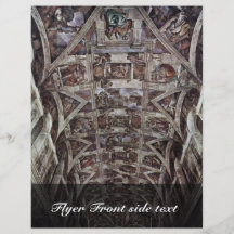 Fresco del techo para la historia de la creación e tarjetas publicitarias