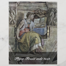 Fresco del techo para la historia de la creación e tarjetón