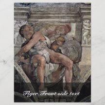 Fresco del techo para la historia de la creación e tarjetones