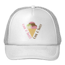 Fresco y dulce gorros bordados