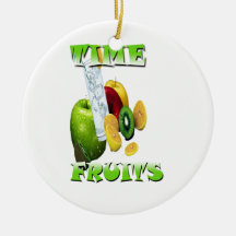 Frescura natural de la fruta ornaments para arbol de navidad