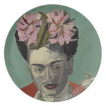 Frida Kahlo de García Villegas Plato De Cena