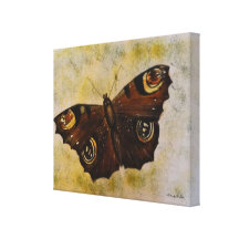 Frida Kahlo pintó la mariposa Impresion De Lienzo