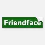 Friendface Etiqueta De Parachoque
