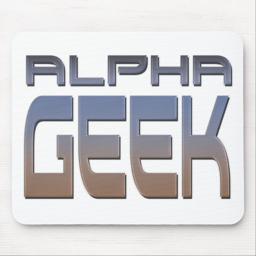 Friki alfa Mousepad Tapetes De Ratón