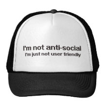 Friki antisocial de Techie Gorro De Camionero