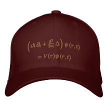 Friki: Casquillo, ecuación de Schrodinger, sisal Gorros Bordados