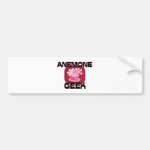 Friki de la anémona etiqueta de parachoque
